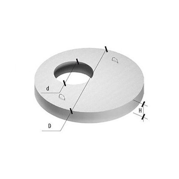 Плита перекриття 2ПП25, D(зов)/d(вн)/h 2700x700x180 мм, бетон B15